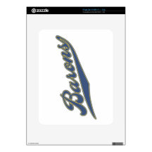Barons Script iPad Decal