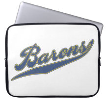 Barons Script Laptop Computer Sleeve