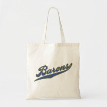 Barons Script Tote Bags