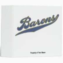 Barons Script Vinyl Binder
