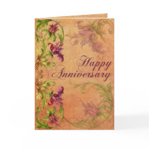 Baroque Anniversary Greeting Cards