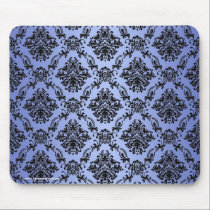 Baroque Blue Gothic Victorian Mousepad