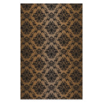 Baroque Brown Victorian Scrapbook Paper stationery