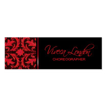 Baroque - Choreographer Dance Instructor business cards