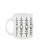 Baroque Damask Cameo mugs