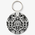 Baroque Damask Keychain by belladorable Baroque Damask Keychain