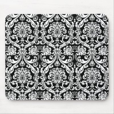 Baroque Damask Mousepad by belladorable