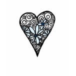 Baroque Doodle Heart