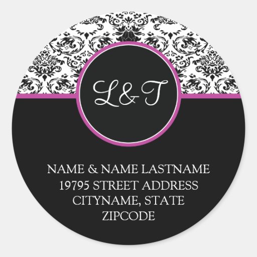 Baroque Elegance Address Label Envelope Seal Stickers