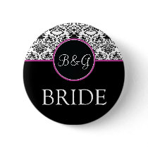Baroque Elegance Bride Button
