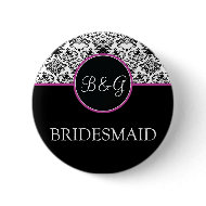 Baroque Elegance Bridesmaid Button button
