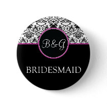Baroque Elegance Bridesmaid Button