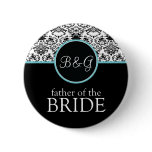 Baroque Elegance Father of the Bride-Aqua Pins