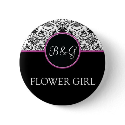 Baroque Elegance Flower Girl Button by twoheartsshoppe
