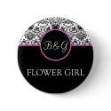 Baroque Elegance Flower Girl Button by twoheartsshoppe Baroque Elegance Flower Girl Button