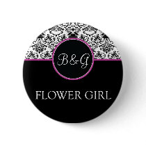 Baroque Elegance Flower Girl Button