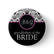 Baroque Elegance Grandfather of Bride Button