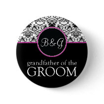 Baroque Elegance Grandfather of Groom Button