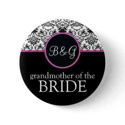 Baroque Elegance Grandmother of Bride Button by twoheartsshoppe
