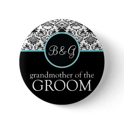 Baroque Elegance Grandmother of Groom Button by twoheartsshoppe