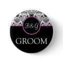 Baroque Elegance Groom Button