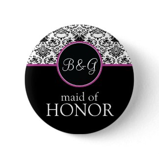 Baroque Elegance Maid of Honor Button button