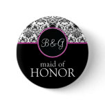 Baroque Elegance Maid of Honor Button