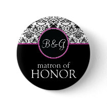 Baroque Elegance Matron of Honor Button