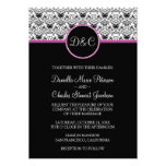 Baroque Elegance Modern Wedding Invitation (pink)