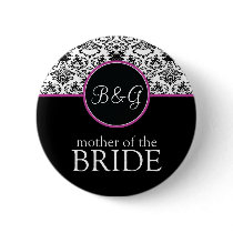 Baroque Elegance Mother of the Bride Button