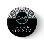 Baroque Elegance Mother of the Groom-Aqua Pins