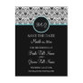 Baroque Elegance Save The Date (Aqua) Postcard