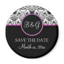 Baroque Elegance Save The Date Magnet by twoheartsshoppe Baroque Elegance Save The Date Magnet