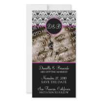 Baroque Elegance Save The Date Photo Card photo cards