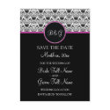 Baroque Elegance Save The Date Postcard by twoheartsshoppe Baroque Elegance Save The Date Postcard