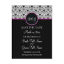 Baroque Elegance Save The Date Postcard (Hot Pink)