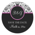 Baroque Elegance Save The Date Sticker by twoheartsshoppe Baroque Elegance Save The Date Sticker