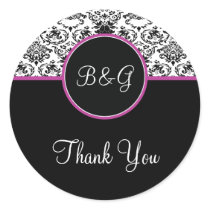 Baroque Elegance Thank You Sticker