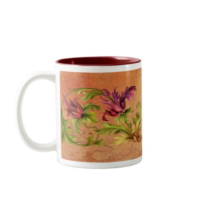 Baroque Floral Mugs by Felidae52