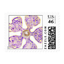 Baroque Flower Stamp-Amethyst by ShouShou Baroque Flower Stamp-Amethyst