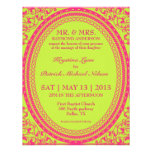 Baroque Fluorescent / Neon Wedding Invitations