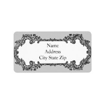 Baroque Frame Address Address Label