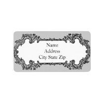 Baroque Frame Address Address Label