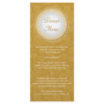 Baroque Golden Plaque Menu Rack Card