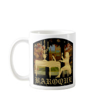 Baroque harpsichord mug