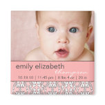 Baroque in Pink Baby Photo Magnet