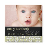 Baroque in Sage Baby Photo Magnet