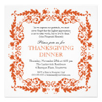 Baroque Leafy Frame Invitation