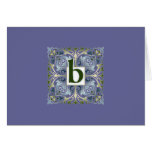 Baroque Letter B Greeting Cards