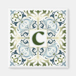 Baroque Letter C Fridge Magnets